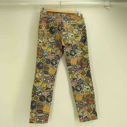 ヒステリックグラマー HYSTERIC GLAMOUR WAPPEN REMIX柄 9分丈スリムパンツ レディース  25